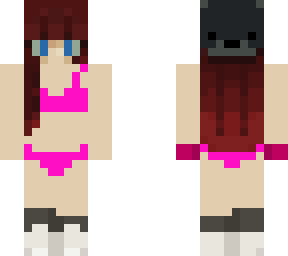 pink bikini girl