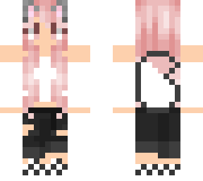 pink hair wolf girl
