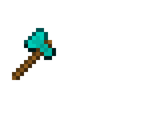 pixel art diamond axe
