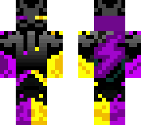 purple / yellow lightning enderman