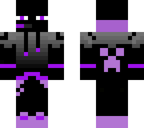 purple enderman gamer with headset