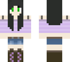 purple girl with headphones