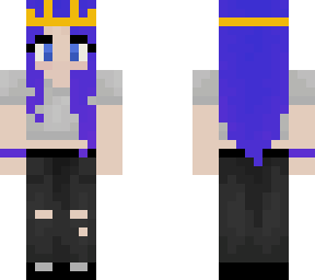 purple-haired girl