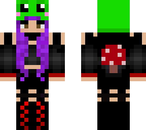 purple red frog hat