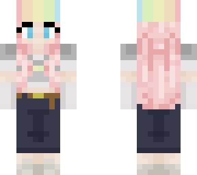 rainbow pink hair skin - lgbtq