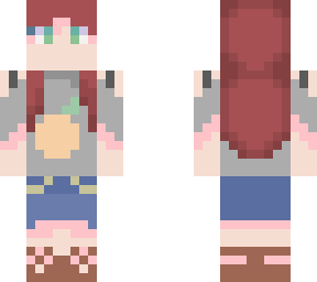 red haired summer girl