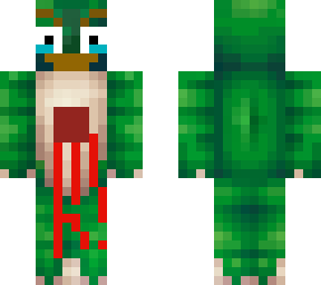 sad shot frog