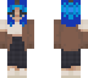 short blue hair