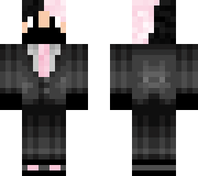 suit and mask w pink hair 3d