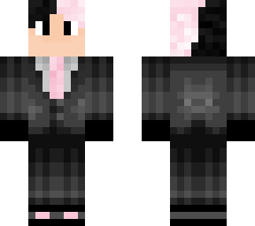 suit and mask w pink hair 3d no mask