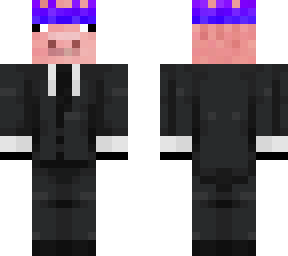 techno in suit with my crown from my old skin