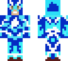 the flash but blue and white