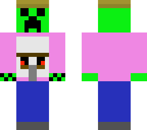 the iron golem and creeper are friends