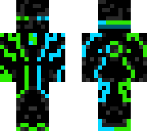 tron enderman (edited to be light green)