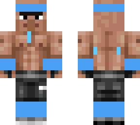 villager having a work out
