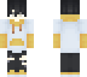 yellow n white hoodie