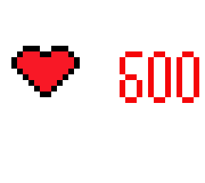 600 likes