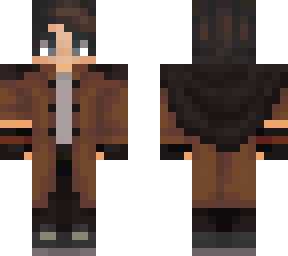austin's character (in a coat)
