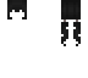 black hair with two ponytails back hair base