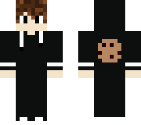 black hoodie - boy - cookie on back