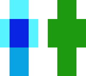 blue and green