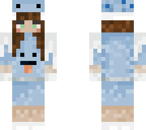 blue frog girl