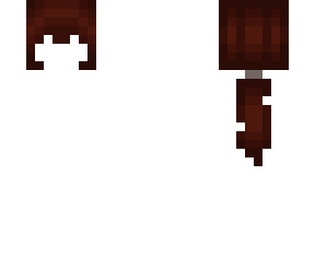 dark brown hair with one ponytail back hair base