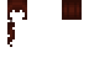 dark brown hair with one ponytail forward hair base