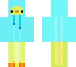 duck wearing a hoodie