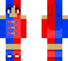 girl red and blue