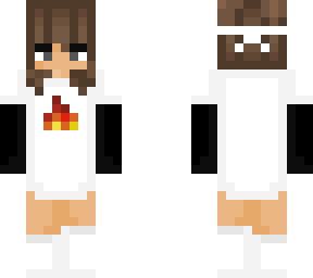 girl sapnap brown hair.