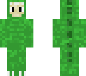 green dinosaur costume