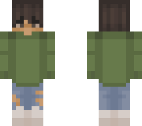 green sweater - male