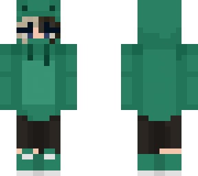 me with frog hoodie