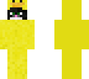 minecraft tuxedo cat in duck hoodie