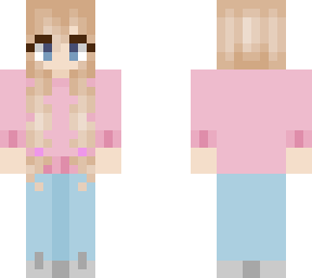 pink sweater girl
