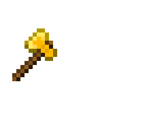 pixel art gold axe