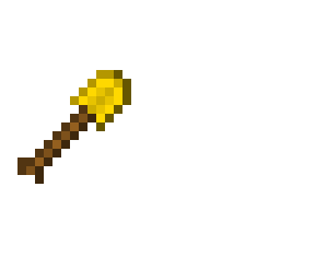 pixel art gold shovel