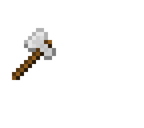 pixel art iron axe