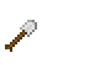 pixel art iron shovel