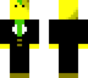 poor attempt at a lemon wearing a tux