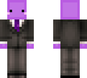 purple blob in a tux