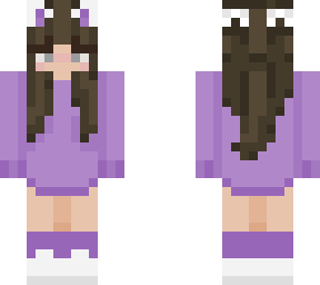 purple cat girl