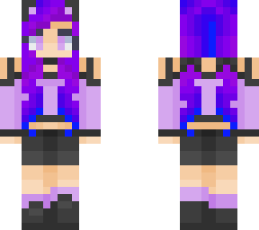 purple gamer girl