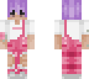 purple hair boy with pink overalls edit