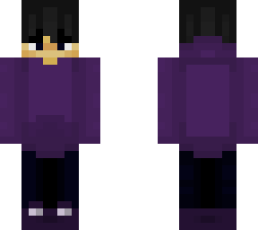 purple hoodie man