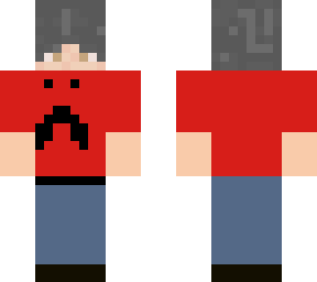 red adidas lopsided face boy