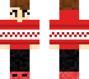 red christmas girl