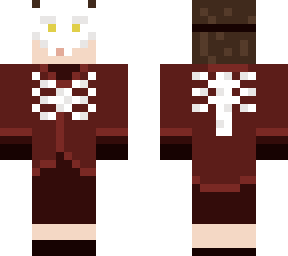 red dressed skull guy