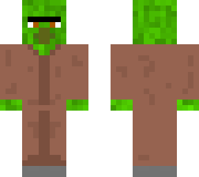 red glowingzombie villager